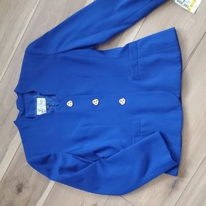 Vintage Le Suit Jacket Royal Blue women's 6